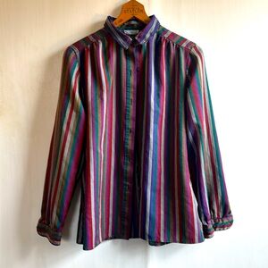 Vintage Levi Strauss Small Stripped Button Down